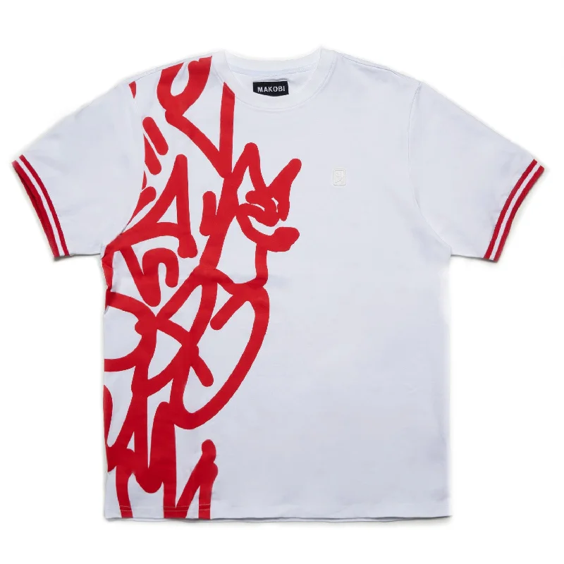 M371 Makobi Lorini Dobie Tee - Red Monochromatic All Monochromatic All