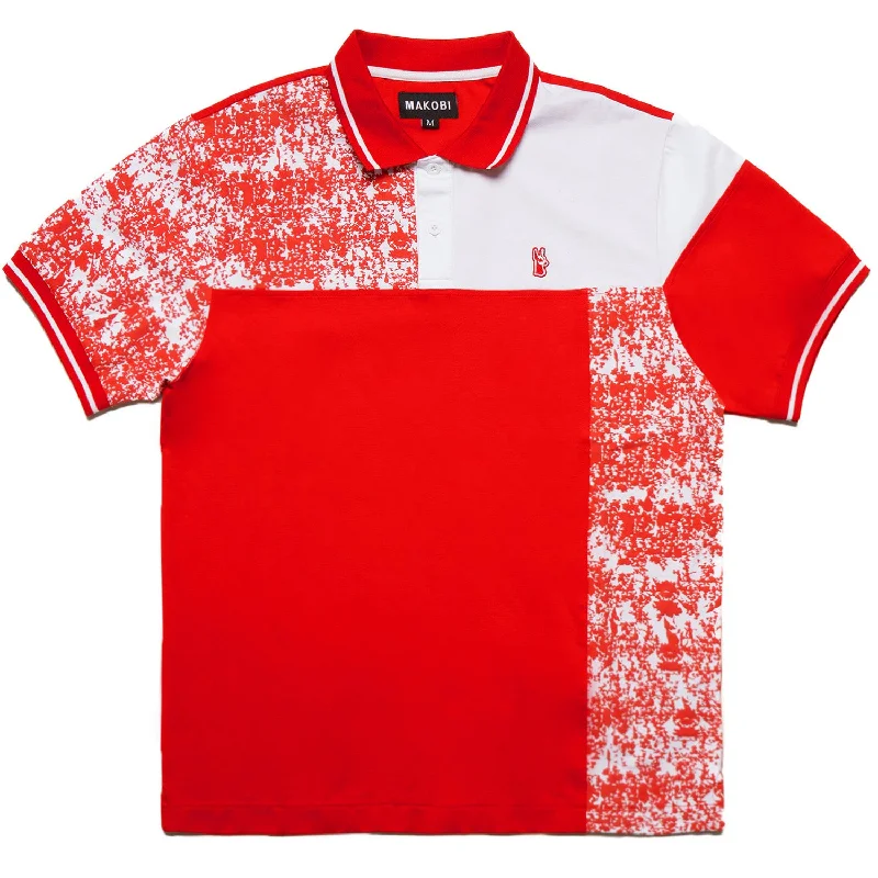 M373 Bergamo Polo Shirt - Red Artistic Men's Avant Artistic Men's Avant