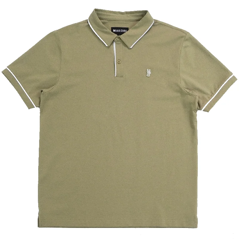 M383 Makobi Luciano Polo Shirt - Olive Dynamic Men's High Dynamic Men's High