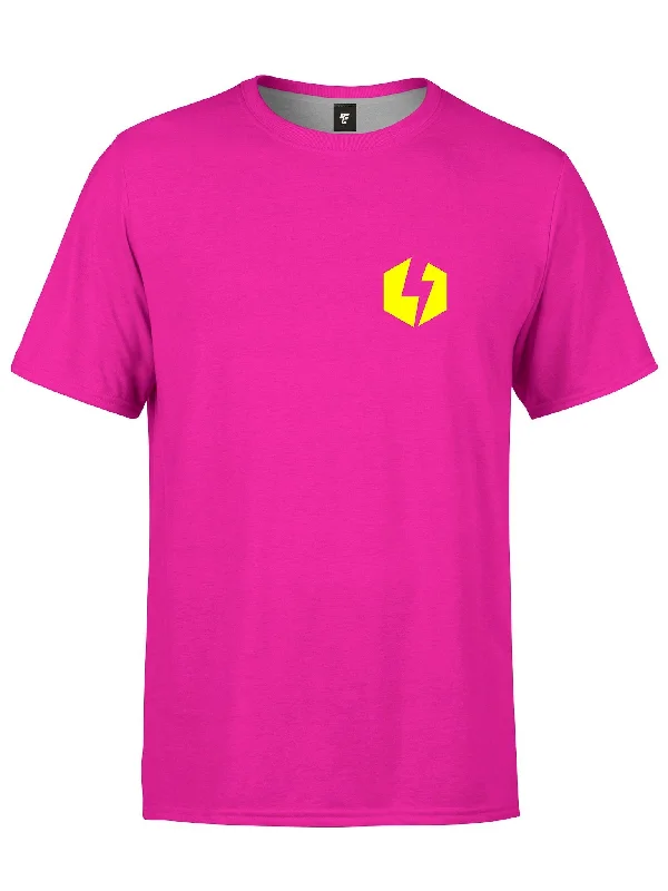 Neon Electro Bolt (Pink & Yellow) Unisex Crew Dynamic Men's Glow Dynamic Men's Glow