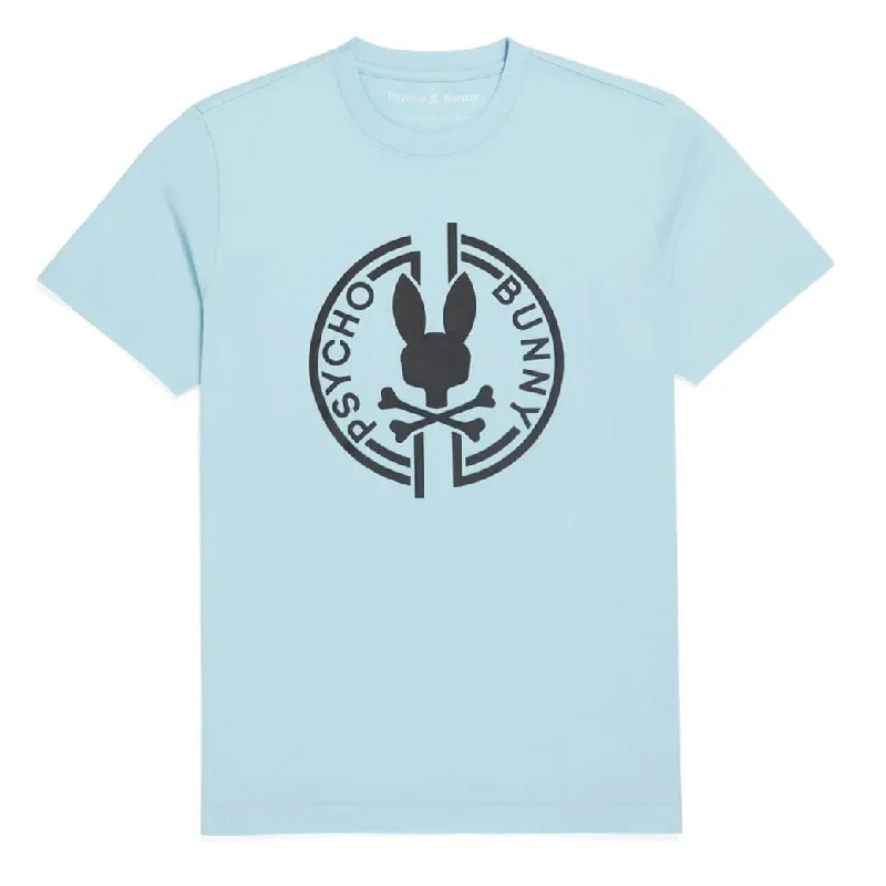 Psycho Bunny Santa Fe Graphic Tee (Seafoam) B6U203Y1PC Masculine Men's Thick Masculine Men's Thick