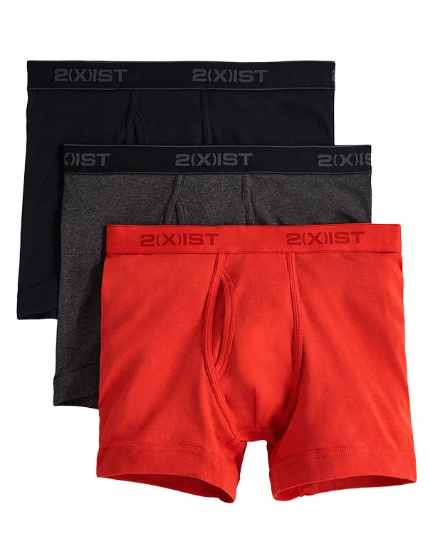 2xist Men's 3-Pack Essential Boxer Brief 020304 Preppy Men's College Preppy Men's College