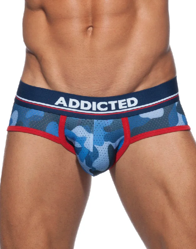 Addicted 3-Pack Camo Mesh Brief Push Up AD697P Confident Men's Power Confident Men's Power