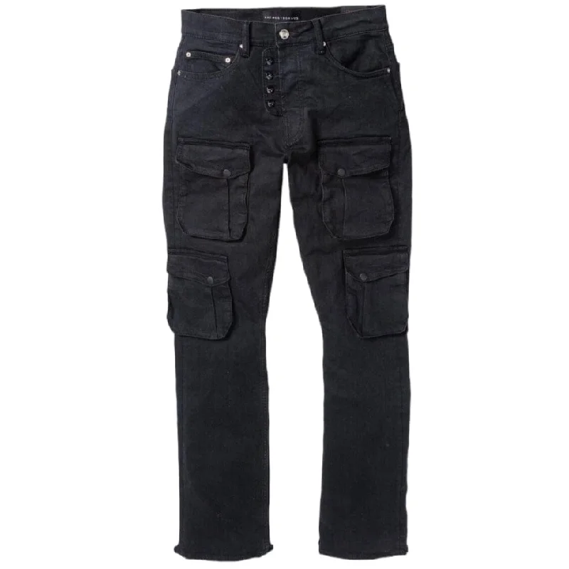 ArtMeetsChaos Paradise Rd. Denim (Black) AMC891 Sleek Men's Contemporary  Sleek Men's Contemporary 