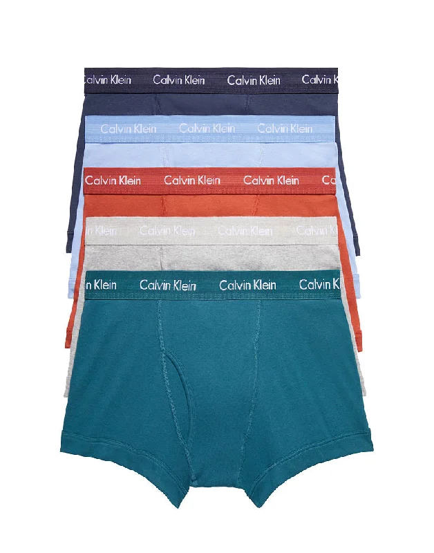 Calvin Klein 5-Pack Cotton Classics Trunk NB1897 Trendy Men's Bucket Trendy Men's Bucket