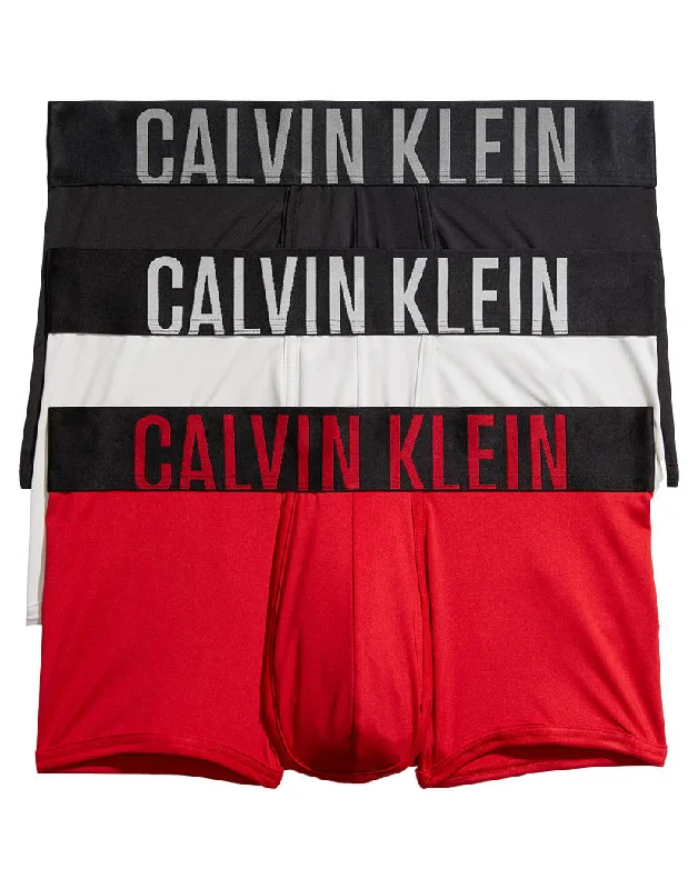 Calvin Klein Intense Power Micro Logo Low Rise Trunk 3-Pack NB2593 Practical Men's Quick Practical Men's Quick