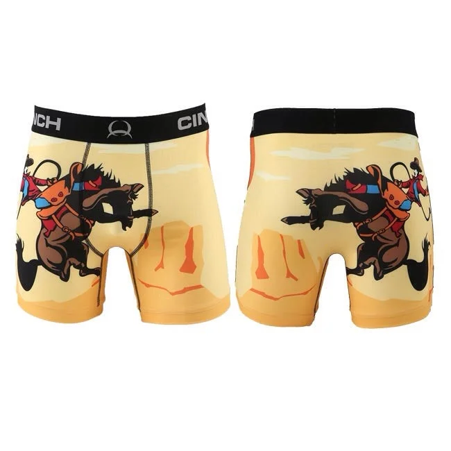 Cinch "Bucking Bronco" 6" Boxer Brief Youthful Men's Pop Youthful Men's Pop