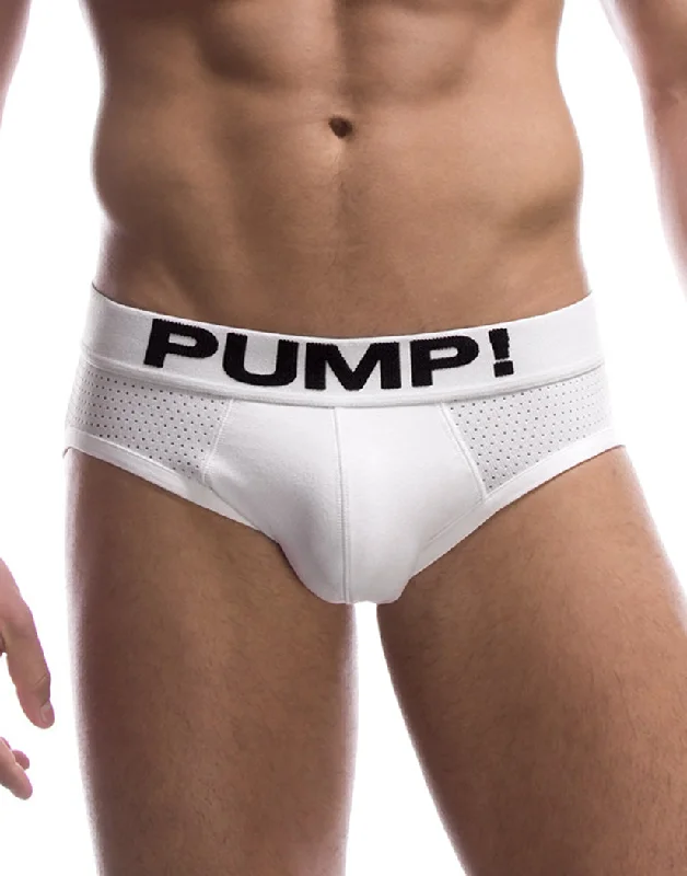 PUMP! Men's Classic Low Rise Mesh White Briefs 12008 Refined Men's Classic  Refined Men's Classic 