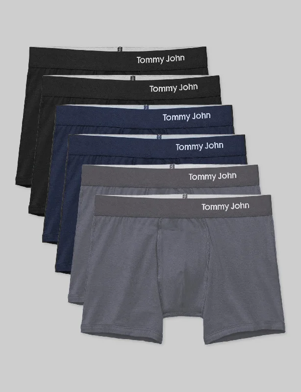 Cool Cotton Trunk 4" (6-Pack) Sporty Men's Athleisure  Sporty Men's Athleisure 