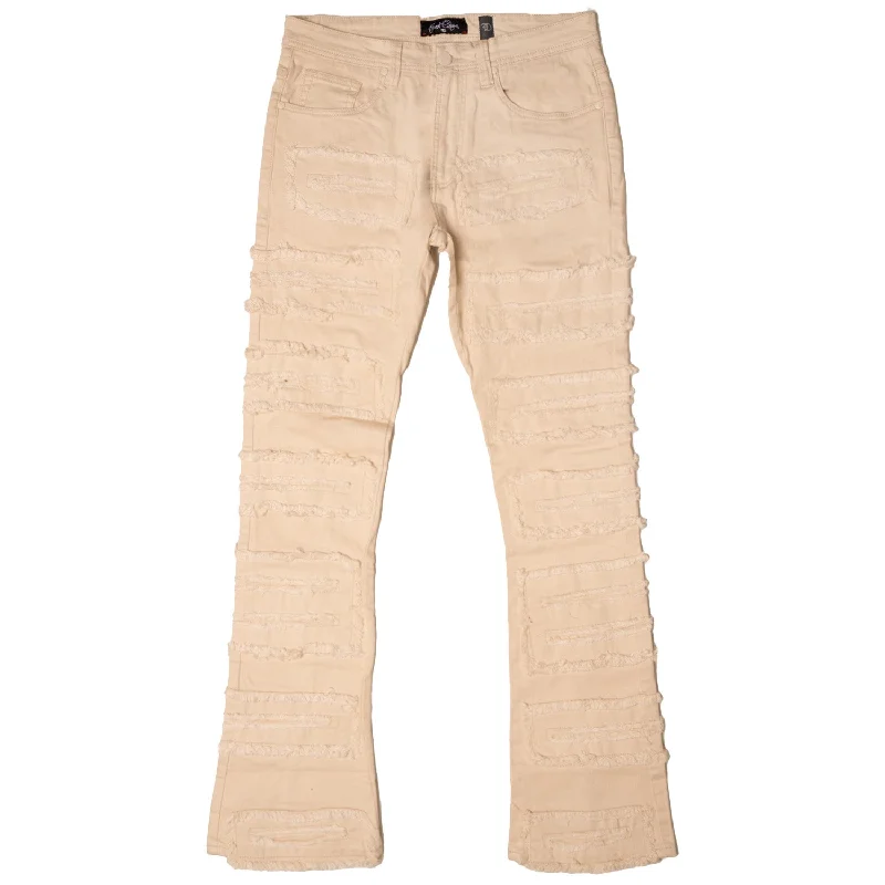 F1732 Cashay Stacked Jeans - Natural Hip Men's Retro Hip Men's Retro