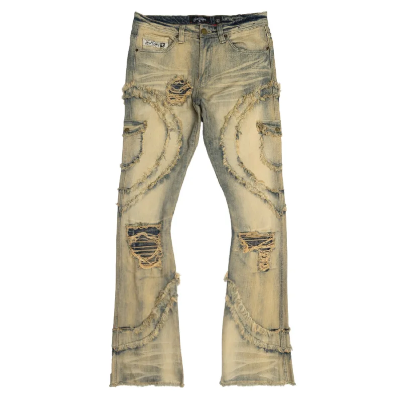 F1767 Tascotto Stacked Jeans - Dirt Masculine Men's Thick Masculine Men's Thick