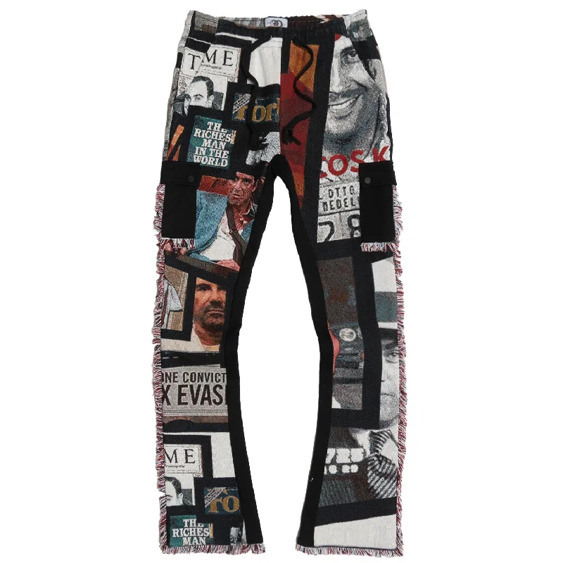 F1908 Narco Tapestry pants - Black Monochromatic All Monochromatic All