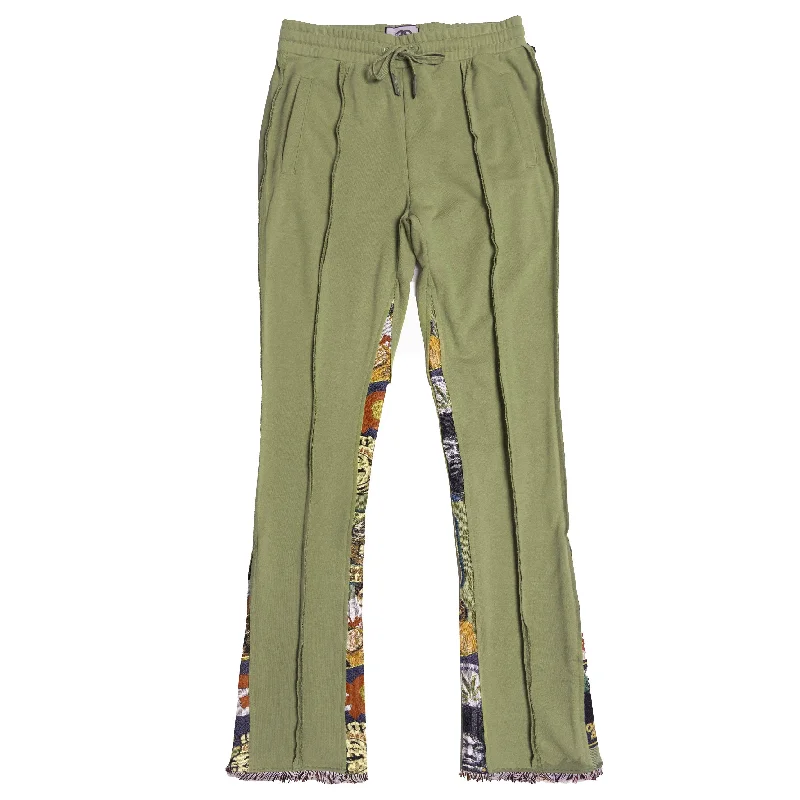 F1959 Frost Blow French Terry Pants - Olive Hip Men's Retro Hip Men's Retro