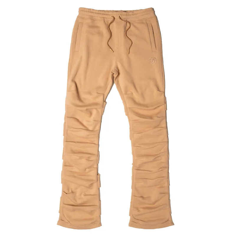 F6220 Malik Stacked Sweatpants - Khaki Stylish Men's Tropical  Stylish Men's Tropical 