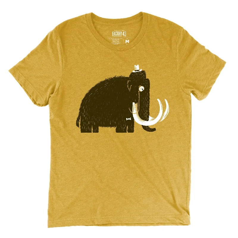 Factory 43 Fancy Mammoth slim fit t-shirt mustard yellow Sleek Men's Contemporary  Sleek Men's Contemporary 