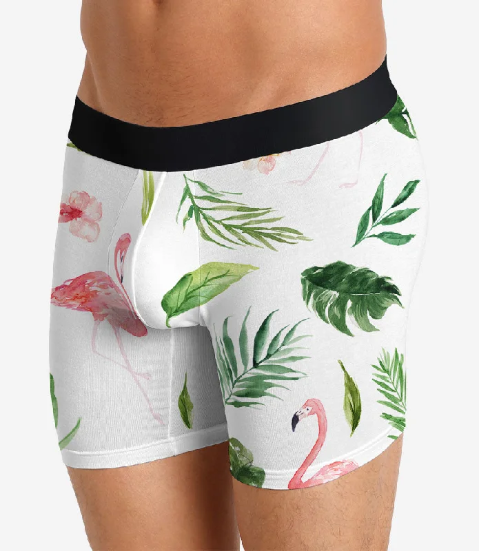 Flamingo Boxer Briefs Casual Men's Loose Casual Men's Loose