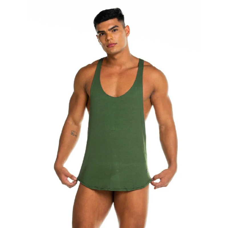 Gigo Forever tank green Trendy Men's Scandinavian Trendy Men's Scandinavian