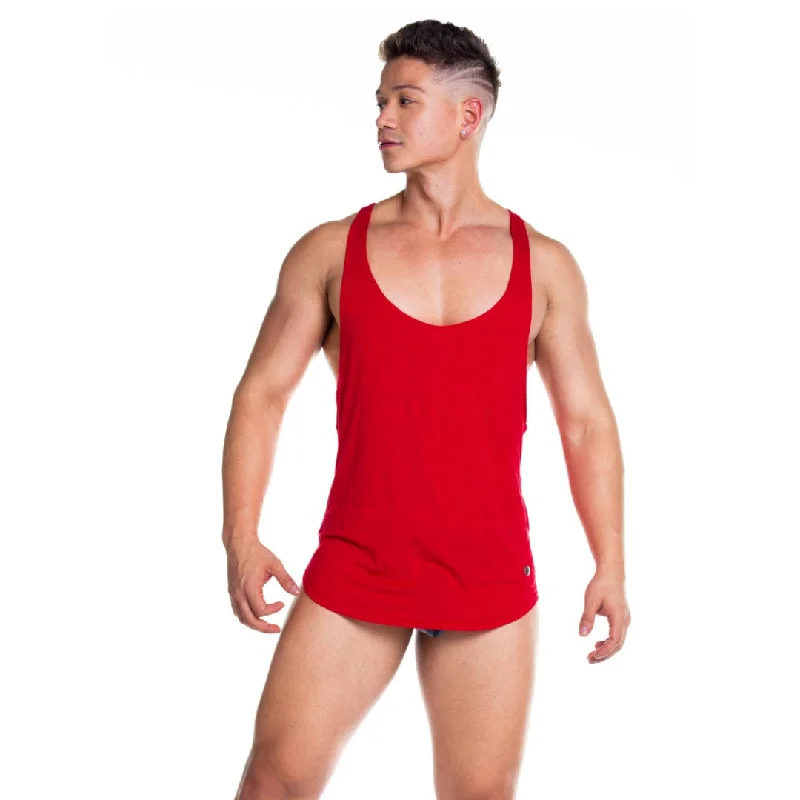 Gigo Forever tank red Bold Men's Statement Bold Men's Statement