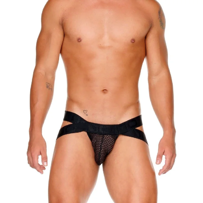 Gigo Morocco jockstrap mesh black Relaxed Men's Beach Relaxed Men's Beach