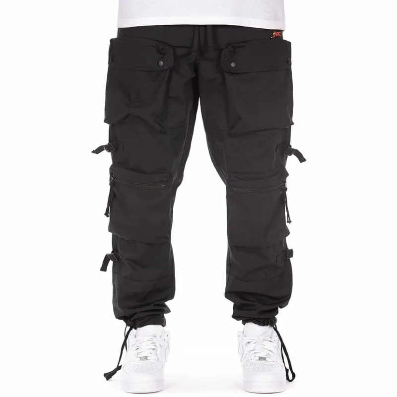 Ice Cream Big Bag Cargo Pants (Black) 441-1103 Trendy Men's Bucket Trendy Men's Bucket