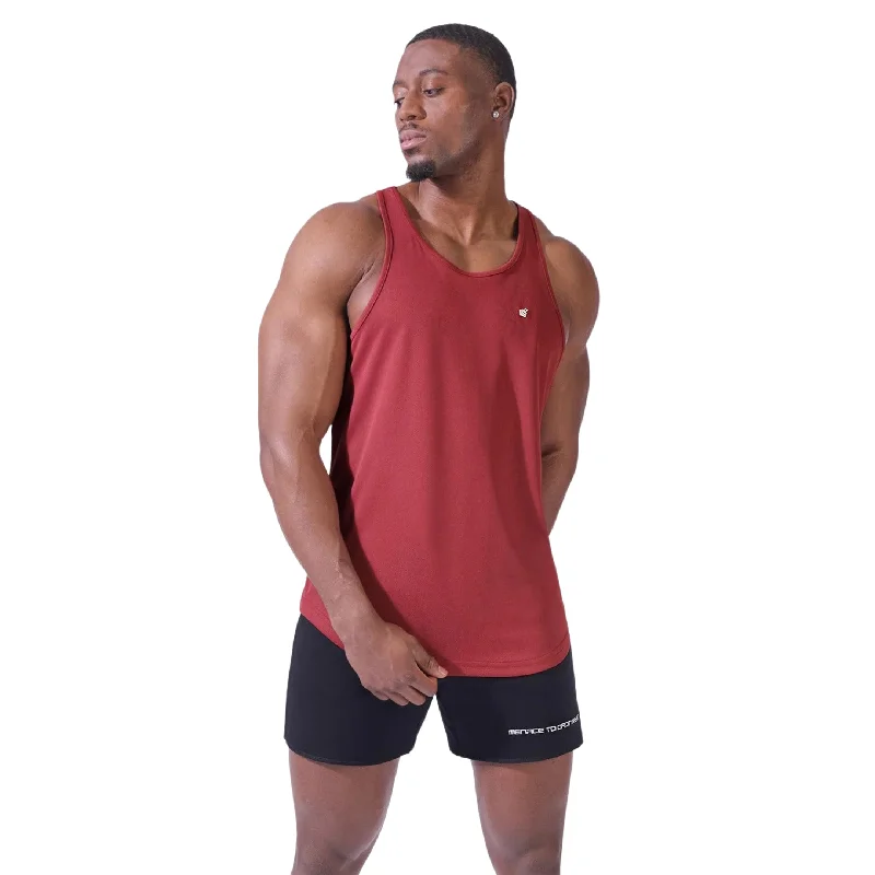 Jed North Microfiber Dri-fit tank maroon Stylish Men's Tropical  Stylish Men's Tropical 