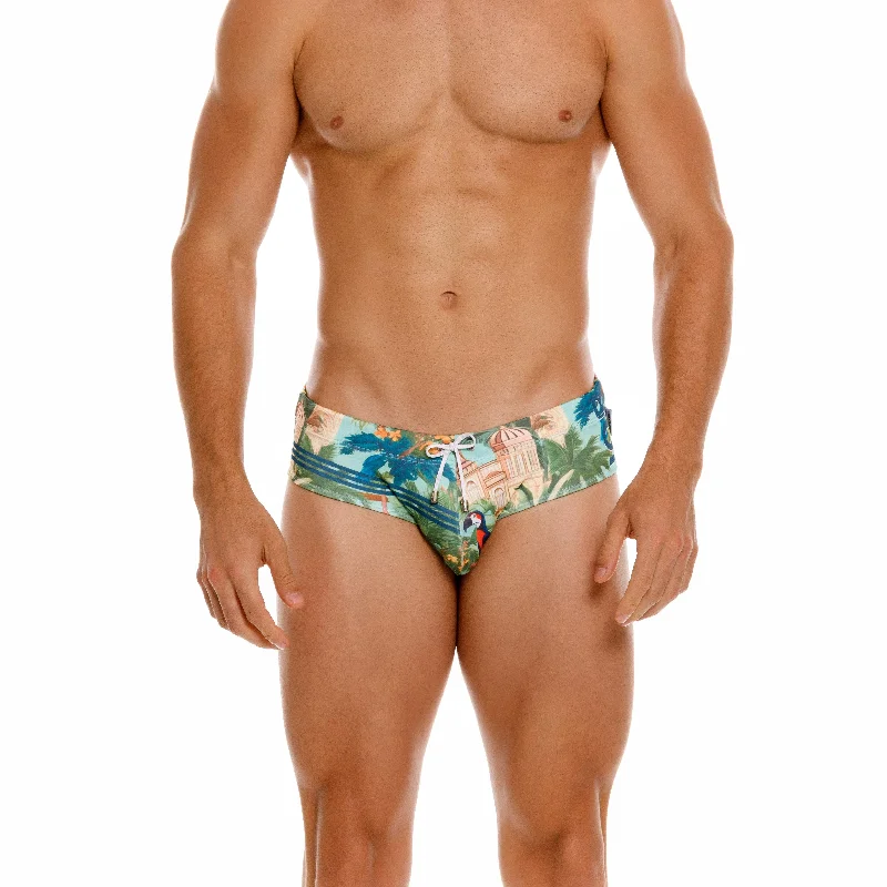 JOR Casablanca swim brief green Refined Men's Velvet Refined Men's Velvet