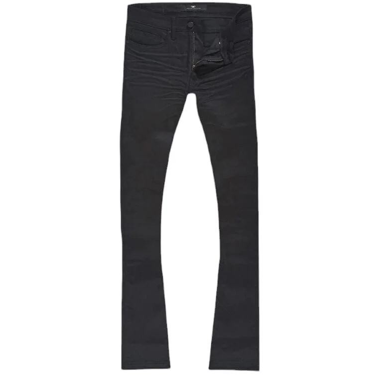 Jordan Craig Martin Stacked Gaucho Denim (Black) JTF1152 Dynamic Men's Moto Dynamic Men's Moto