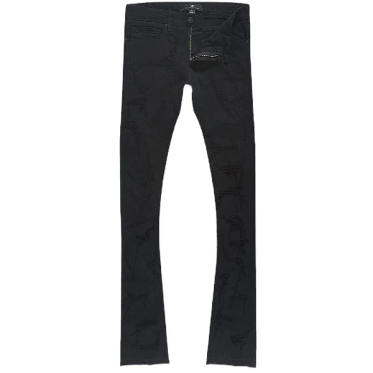 Jordan Craig Martin Stacked Santorini Denim (Black) JTF1178 Masculine Men's  Masculine Men's 