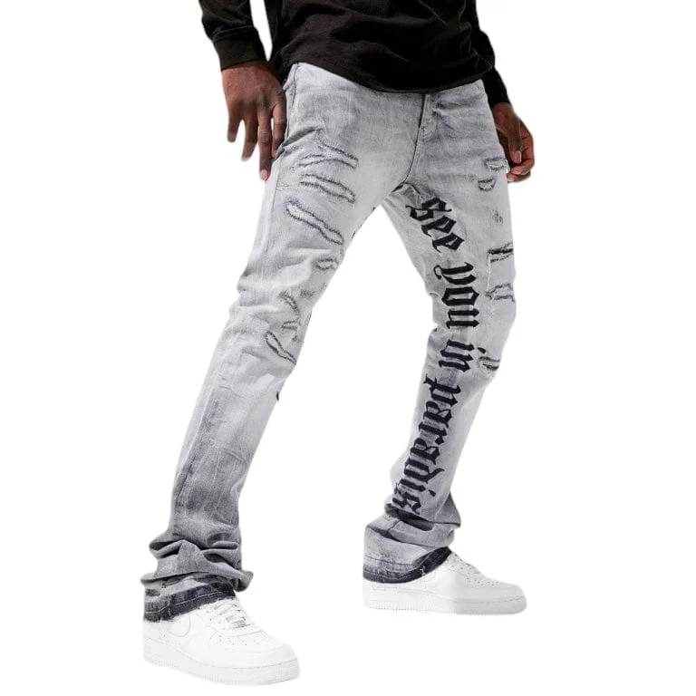 Jordan Craig Martin Stacked See You In Paradise Denim (Cement) JTF1154 Casual Men's Loose Casual Men's Loose