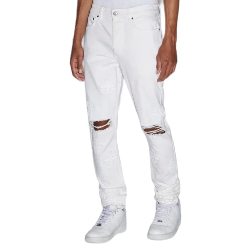 Ksubi Chitch Arktik Kraftwerk Denim (White) MSP24DJ027 Monochromatic Office Style Monochromatic Office Style