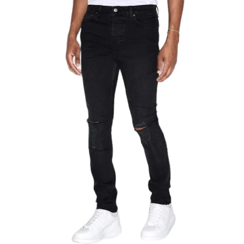 Ksubi Chitch Krow Krushed Denim (Black) 5000004388 Trendy Men's Scandinavian Trendy Men's Scandinavian