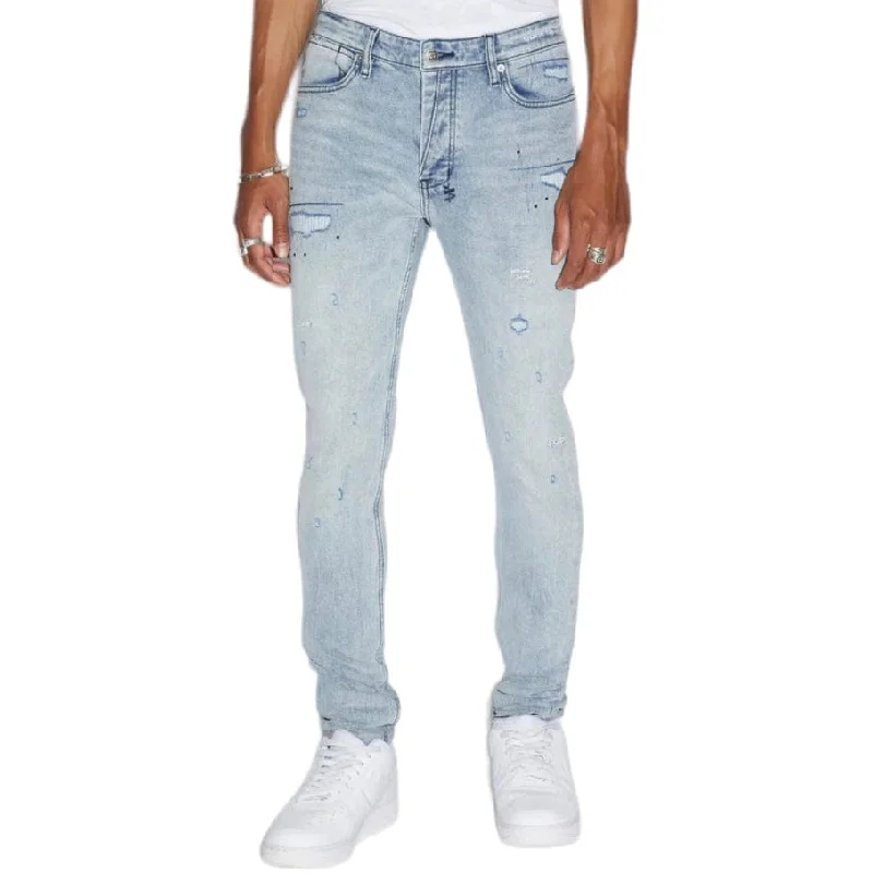 Ksubi Van Winkle Skribed Blue Denim (Light Blue) MSP24DJ004 Athletic Men's Compression Athletic Men's Compression