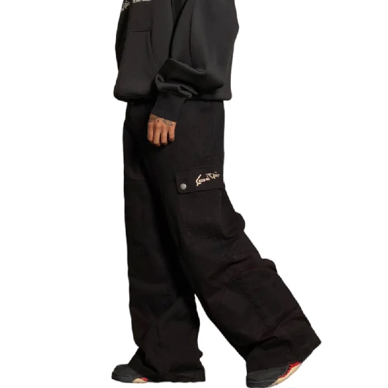 Loiter X Anti Flow Cargo Pants (Black) Dynamic Men's High Dynamic Men's High