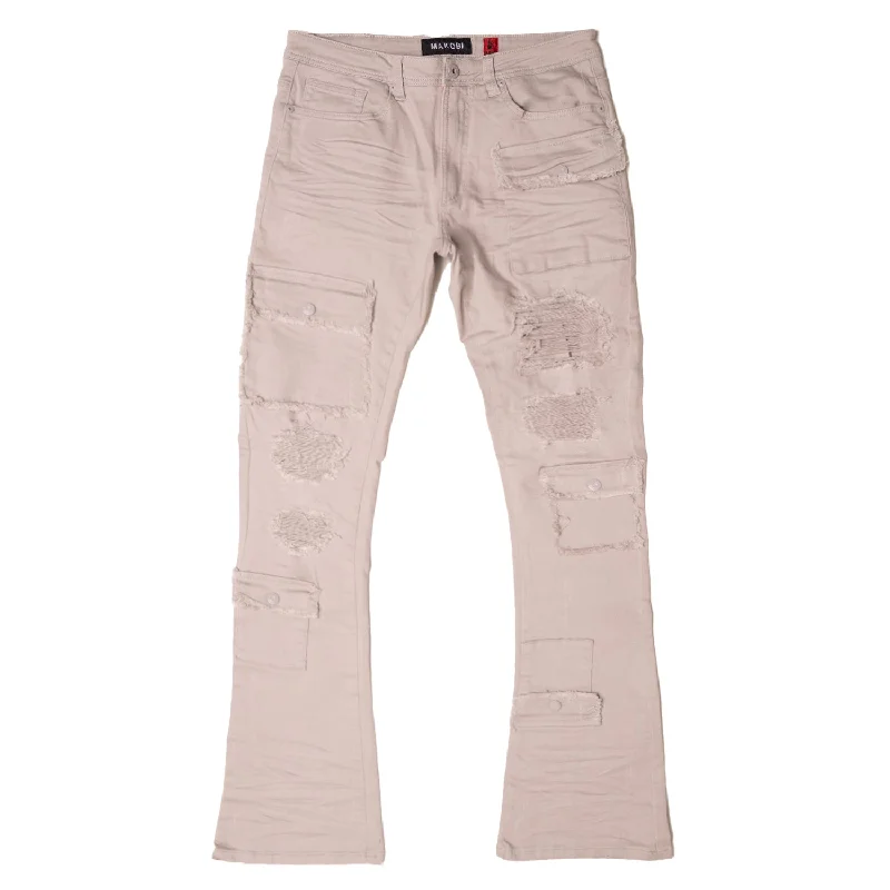 M1968 Cesare Stacked Jeans - Gray Organic Organic