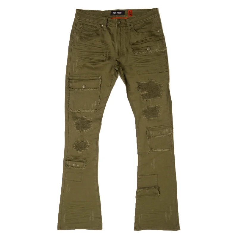 M1968 Cesare Stacked Jeans - Olive Artistic Men's Avant Artistic Men's Avant