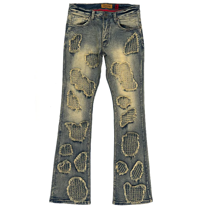 M1978 Romano Stacked Jeans - Dirt Unique Men's Patch Unique Men's Patch