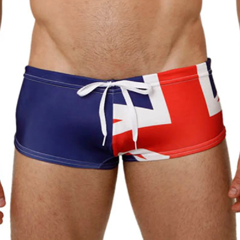 Mensuas MN8001 Great Britain Flag Swim Trunk Elegant Men's Formal  Elegant Men's Formal 