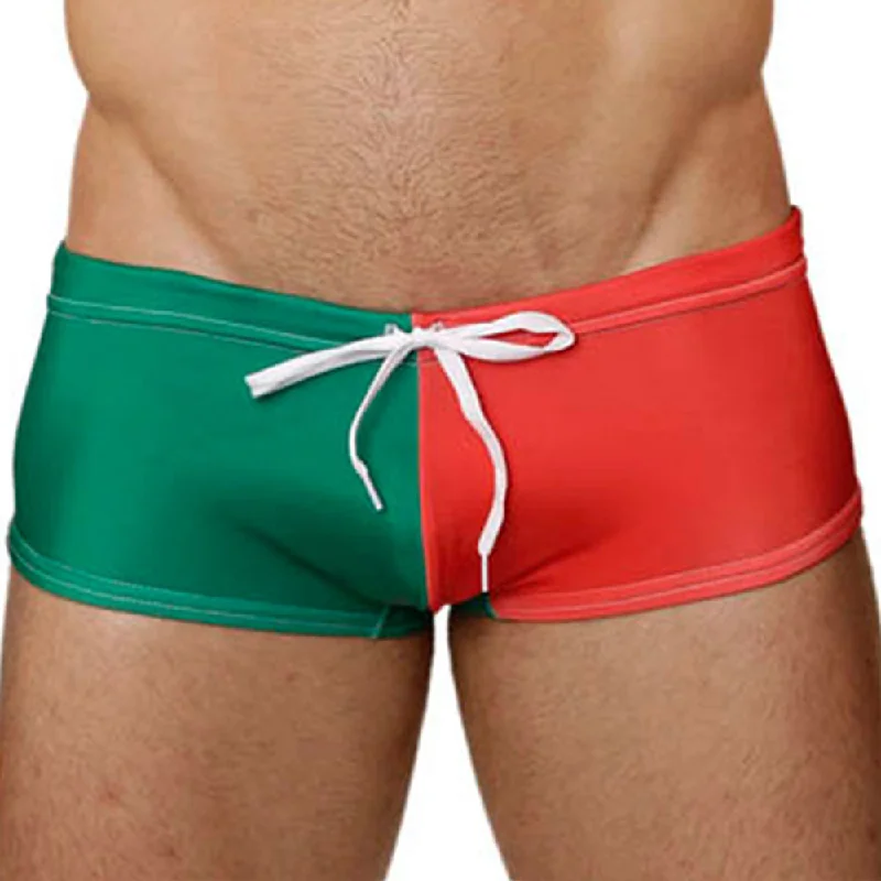 Mensuas MN8005 Italy Flag Swim Trunk Minimalist Men's Casual  Minimalist Men's Casual 