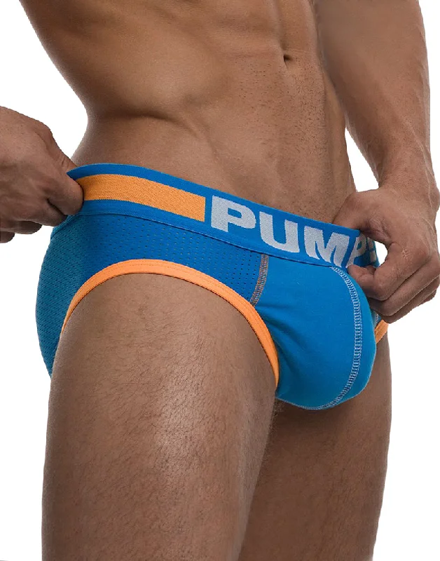 PUMP! Men's Cruise Low Rise Mesh Brief Blue 12030 Confident Men's High Confident Men's High