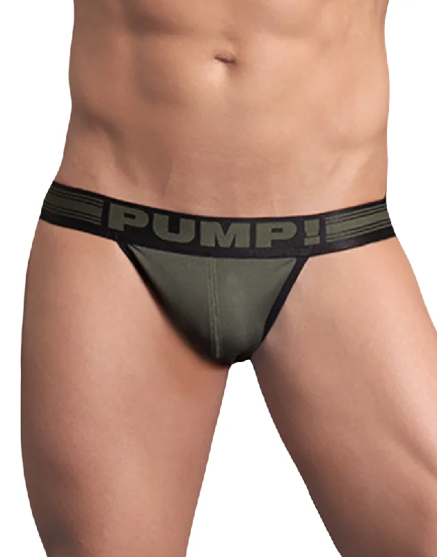 PUMP! Men's Free Fit Low Rise Jock Military Green 15035 Monochromatic All Monochromatic All