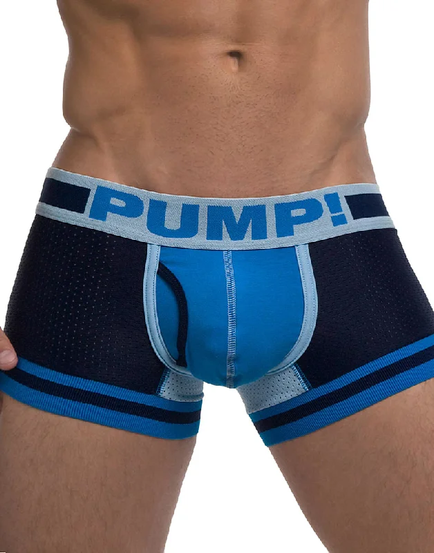 PUMP! Men's Touchdown True Blue Low Rise Cotton Mesh Trunk 11056 Masculine Men's  Masculine Men's 