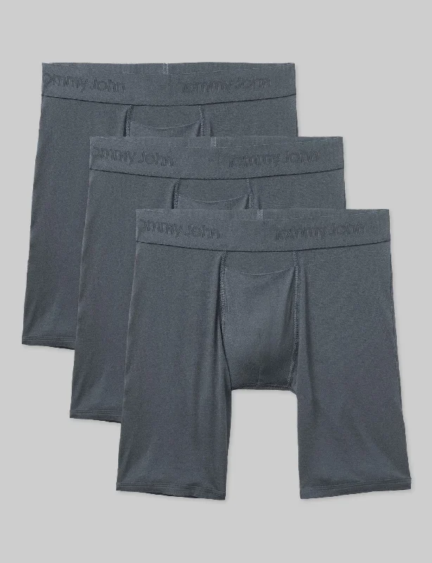 Second Skin Boxer Brief 8" (3-Pack) Cozy Men's Winter Cozy Men's Winter