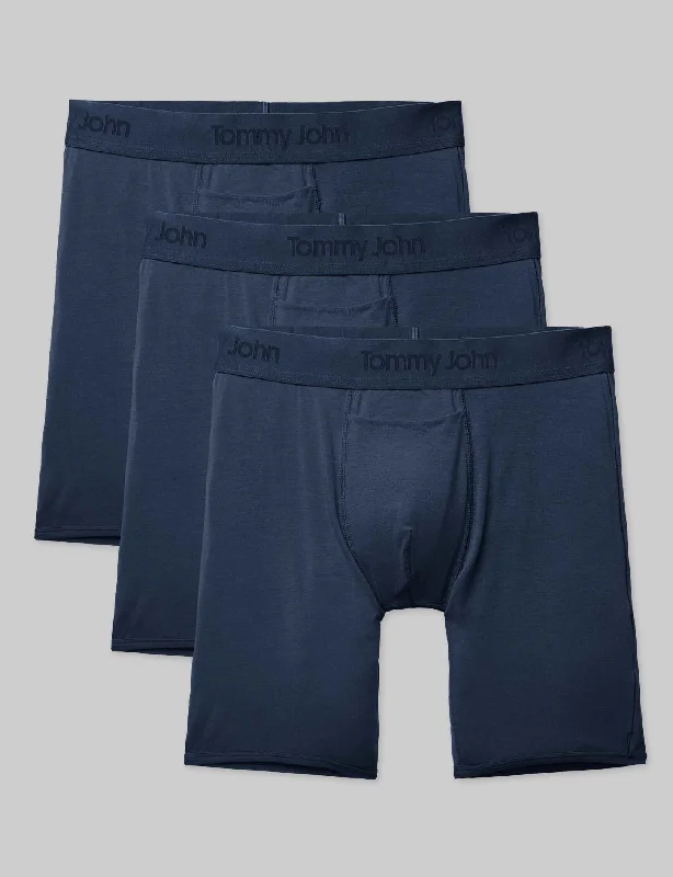 Second Skin Boxer Brief 8" (3-Pack) Dapper Men's 1920S Dapper Men's 1920S