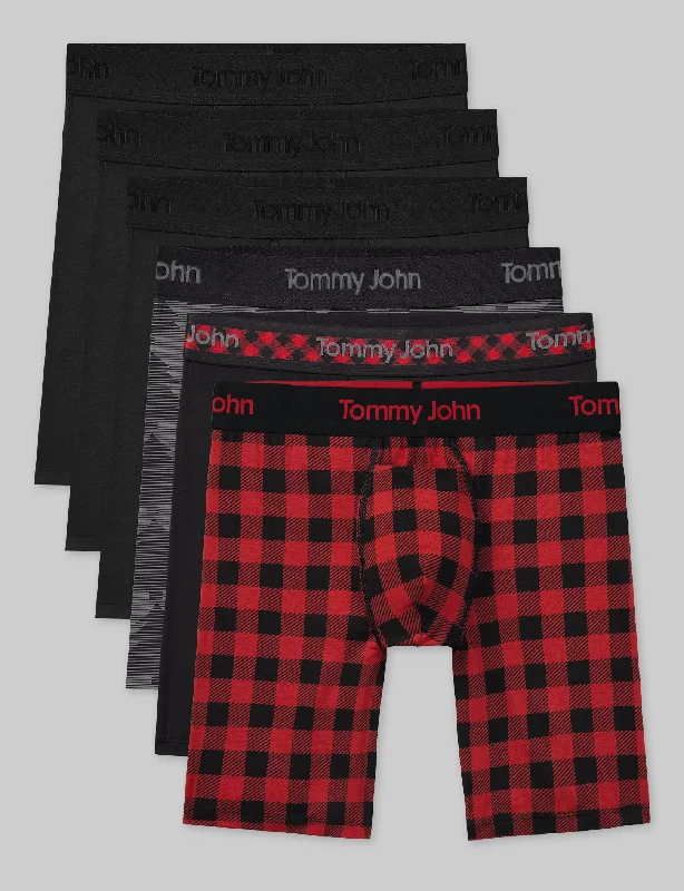 Second Skin Boxer Brief 8" (6-Pack) Tailored Tailored