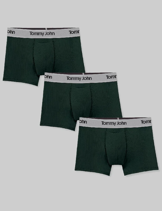 Second Skin Luxe Rib Trunk 4" (3-Pack) Bold Men's Statement Bold Men's Statement