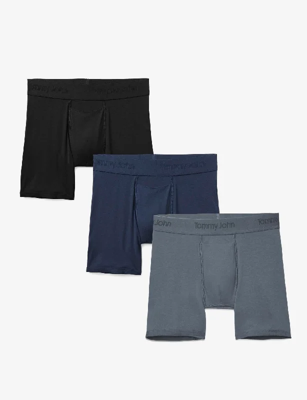 Second Skin Mid-Length Boxer Brief 6" (3-Pack) Street Street