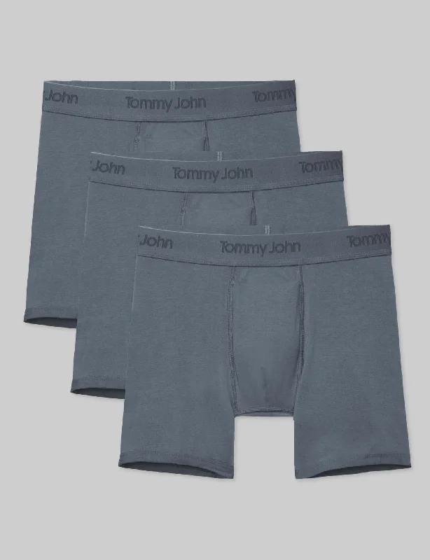 Second Skin Mid-Length Boxer Brief 6" (3-Pack) Bold Men's Statement Bold Men's Statement