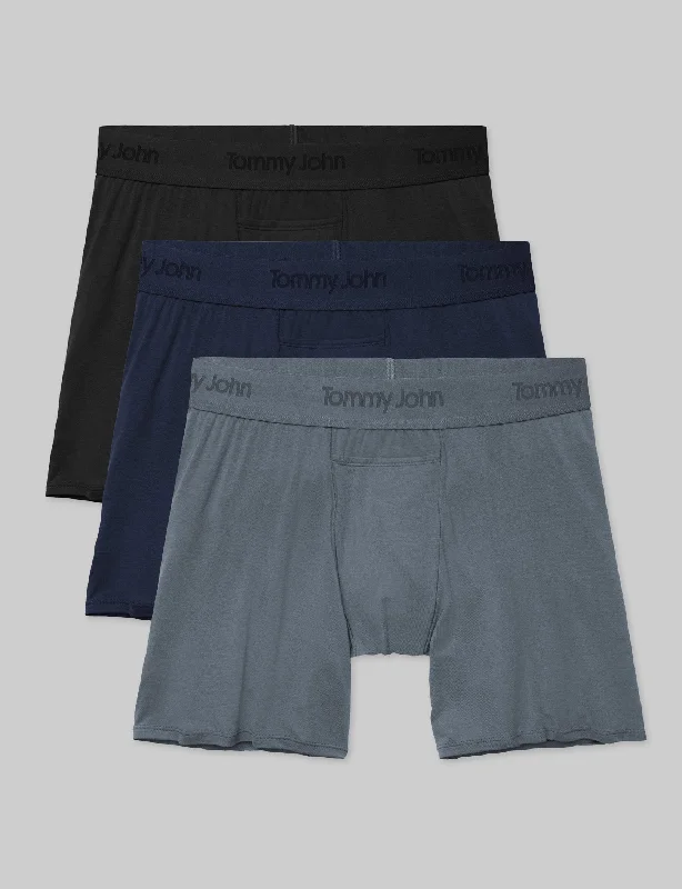 Second Skin Relaxed Fit Boxer 6" (3-Pack) Dynamic Men's Glow Dynamic Men's Glow