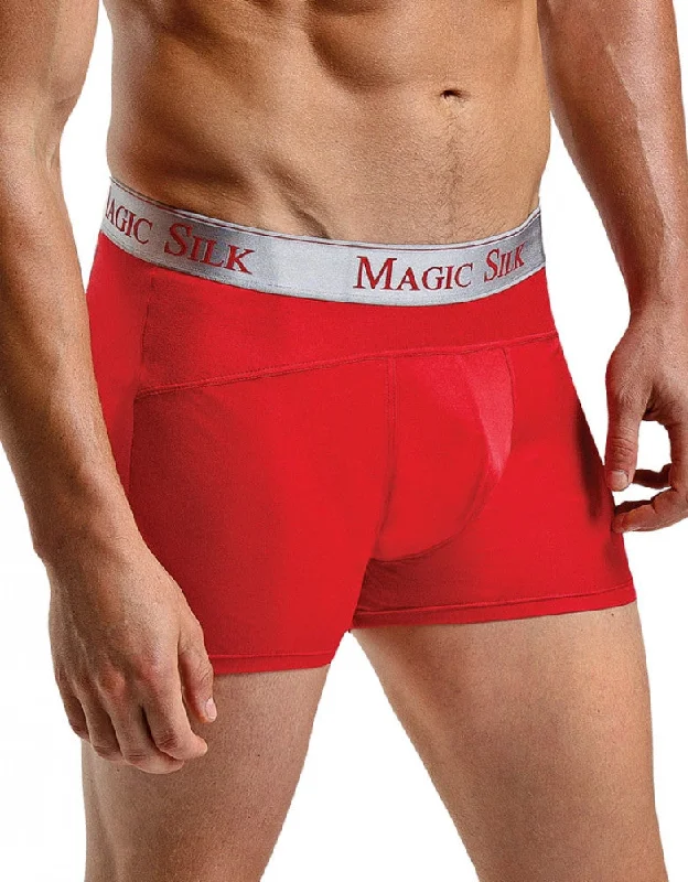 Magic Silk Men's Knit Panel Boxer Brief 6886 Youthful Men's Pop Youthful Men's Pop