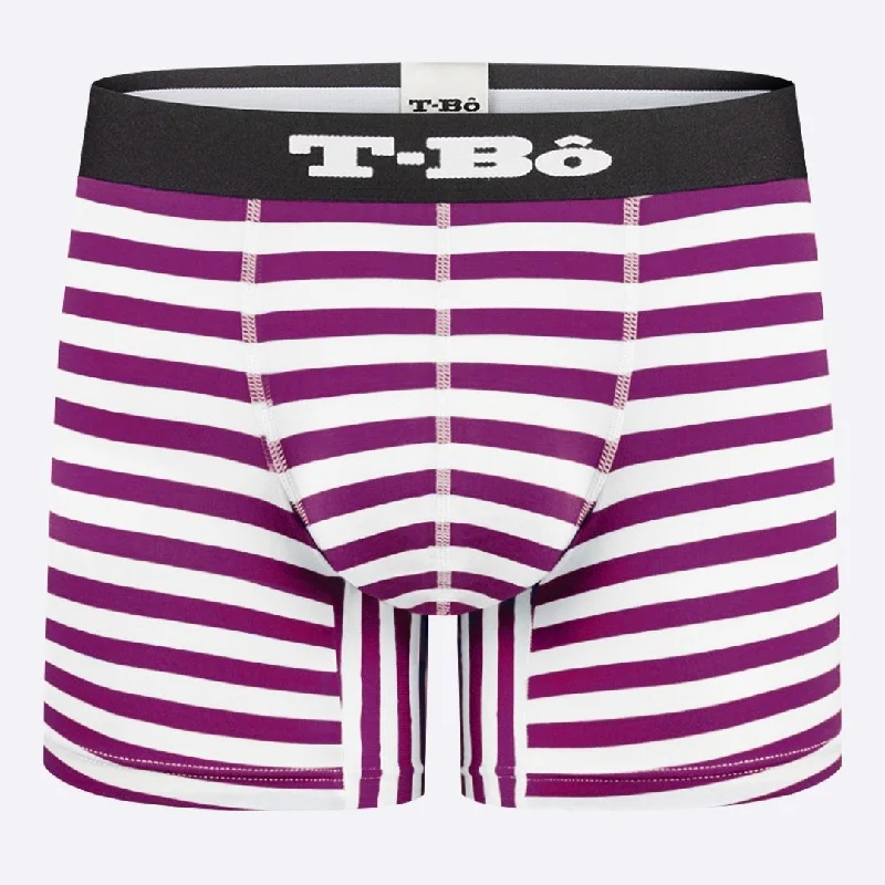 The Ballsy Sparkling Grape Stripes Boxer Brief Dapper Men's Bow Dapper Men's Bow